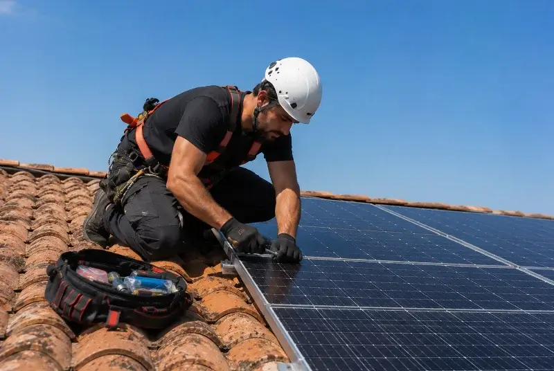 Maintenance et monitoring de panneaux solaires à Morbecque