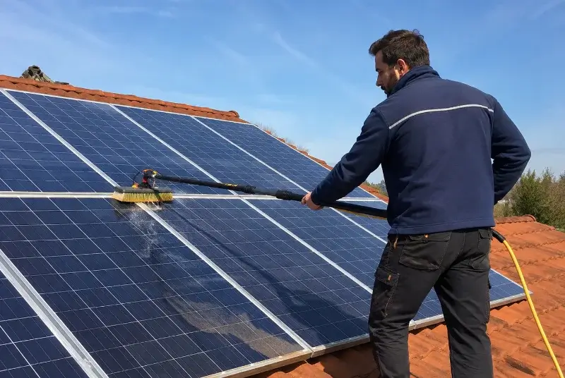 Nettoyage et entretien de panneaux solaires à Morbecque